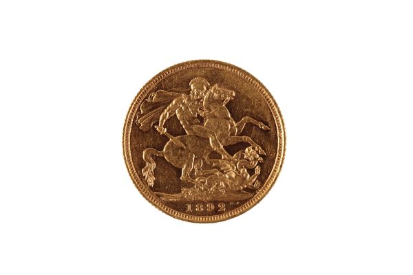 VICTORIA 1892 GOLD SOVEREIGN