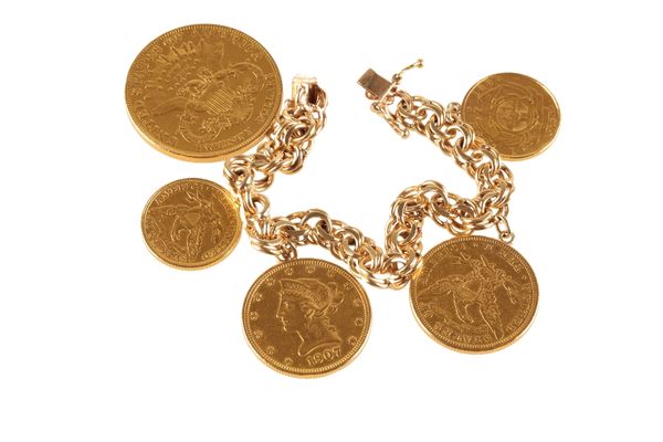 COINS: GOLD BRACELET