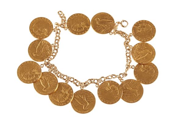 COINS: GOLD BRACELET