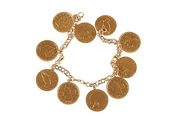 COINS: GOLD BRACELET