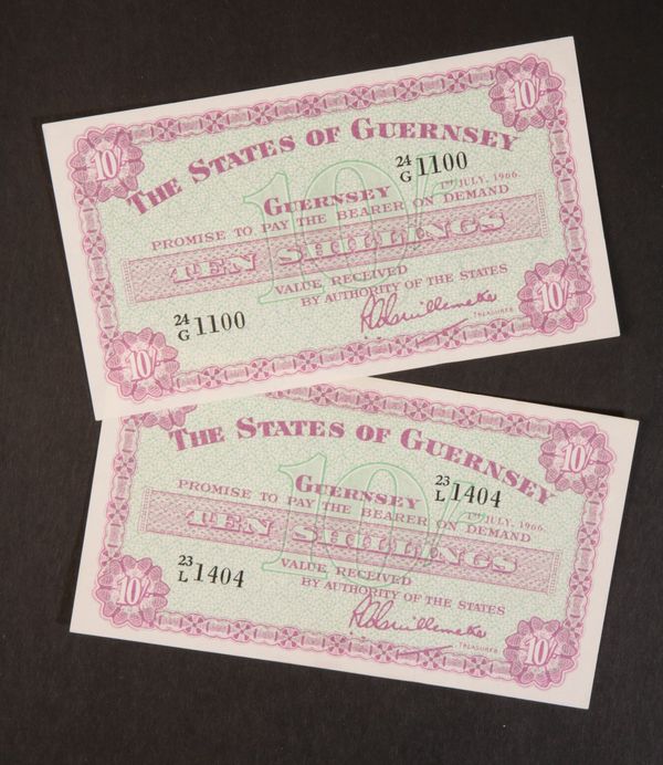 TWO 10 SHILLING NOTES