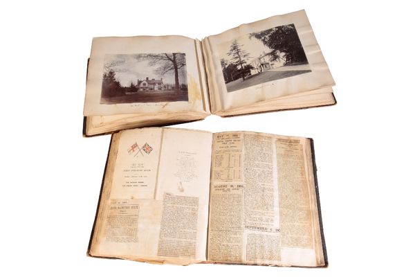 VICTORIAN ALBUM CONTAINING A NUMBER OF PHOTOGRAPHS OF SCOTTISH COUNTRY HOUSES