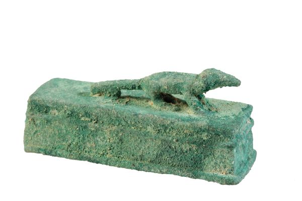 LATE PERIOD EGYPTIAN BRONZE SHREW SARCOPHAGUS