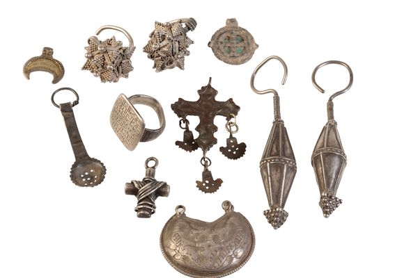 TWO NORTH AFRICAN FILIGREE PENDANTS