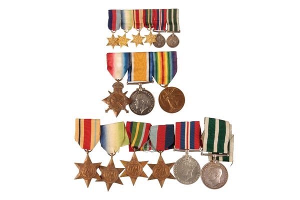 FAMILY GROUP OF MEDALS