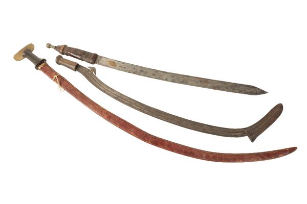 TWO KABYLE LONG KNIFE/SHORT SWORDS