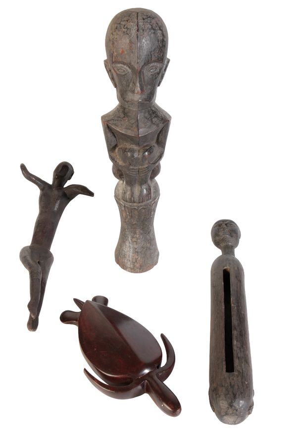 CARVED TRIBAL FIGURES