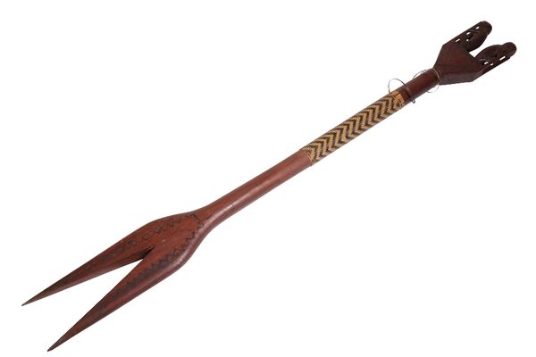 TRIBAL HARDWOOD FIGHTING STAFF