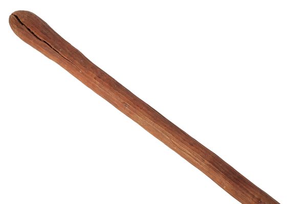 LONG HARDWOOD FLUTED THROWING CLUB