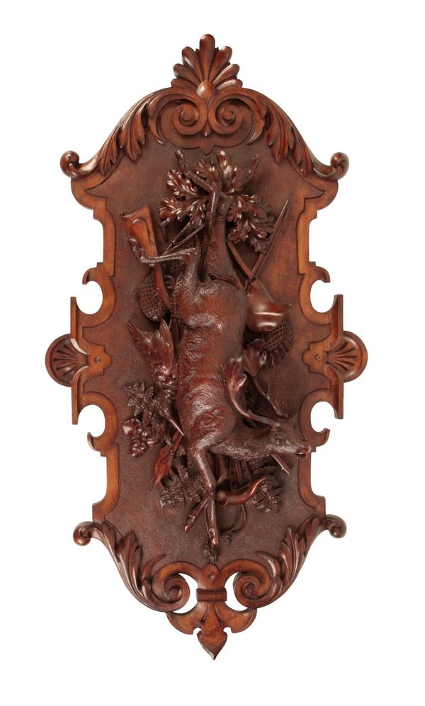 LARGE BLACK FOREST WALL PLAQUE