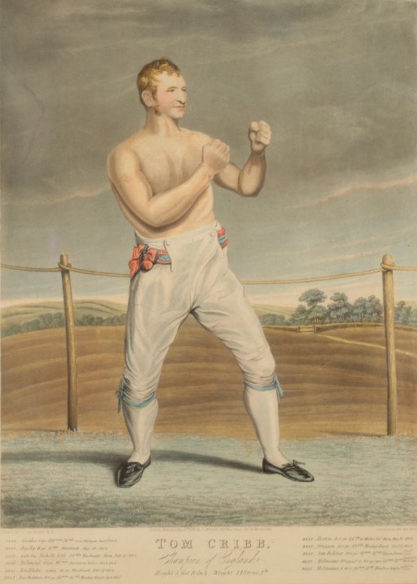 BOXING INTEREST: GEORGE HUNT AFTER JOHN JACKSON (1778-1831) 'TOM CRIBB - CHAMPION OF ENGLAND'