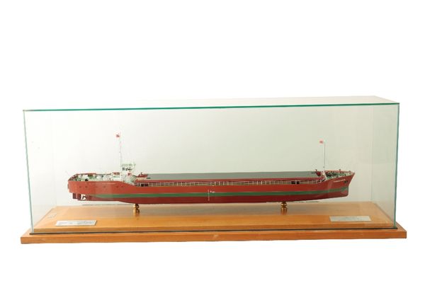 METAL SCALE MODEL OF A CARGO SHIP "TURBULENCE"