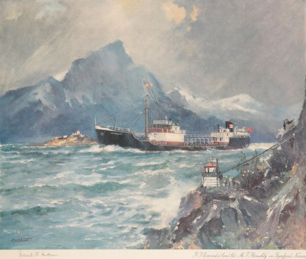 FRANK H MASON (1875-1965) 'M.T. ATONALITY IN FEJERFJORD, NORWAY'