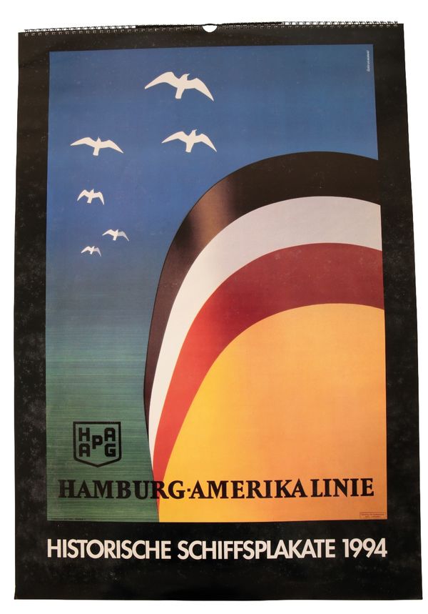 HAMBURG AMERIKA LINE CALENDAR 1994