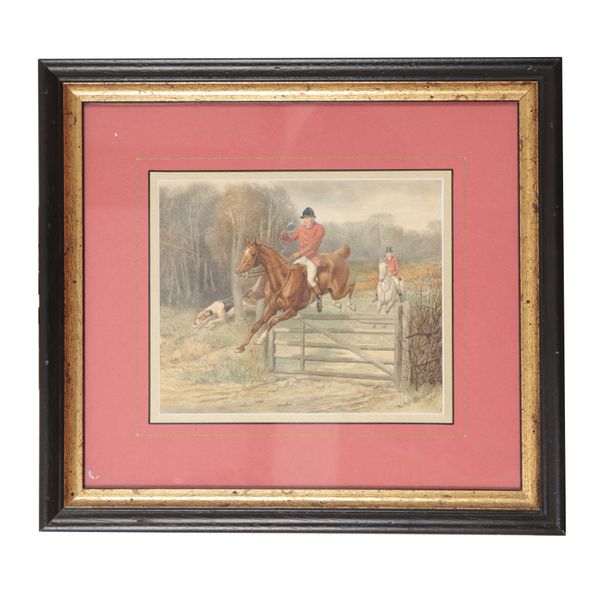 EDWARD ALGERNON S. DOUGLAS (c.1850-c.1920) A foxhunting scene