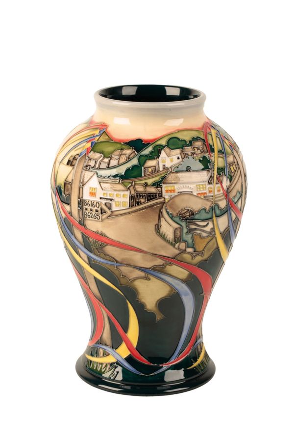 MOORCROFT: A "Kettlewell" limited edition vase
