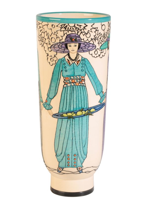 DENNIS CHINAWORKS: A "SUMMER FROCKS" TRIAL VASE