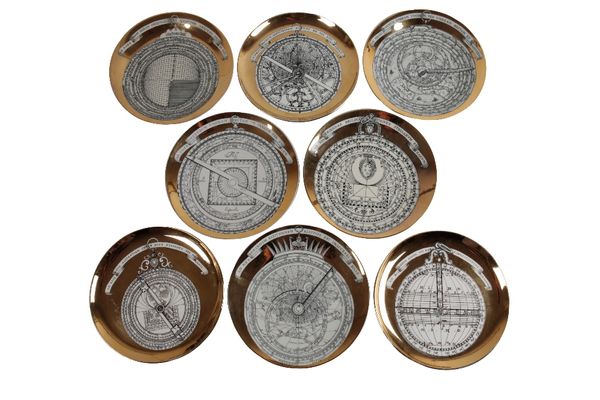 •PIERO FORNASETTI: A COLLECTION OF TEN "ASTROLABIO" PLATES