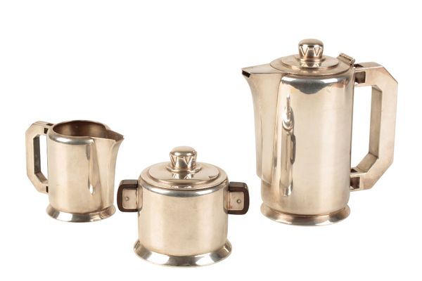 ART DECO SILVER PLATED "NEUILLY" BACHELOR TEA SET