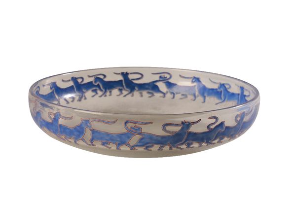 EMILE GALLE: AN ENAMELLED GLASS BOWL