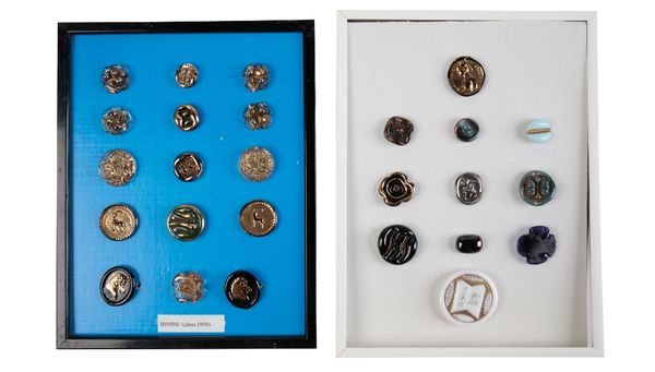 COLLECTION OF GLASS BUTTONS