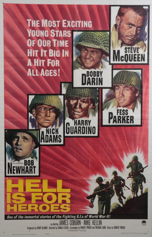 STEVE MCQUEEN INTEREST: 'HELL IS FOR HEROES'