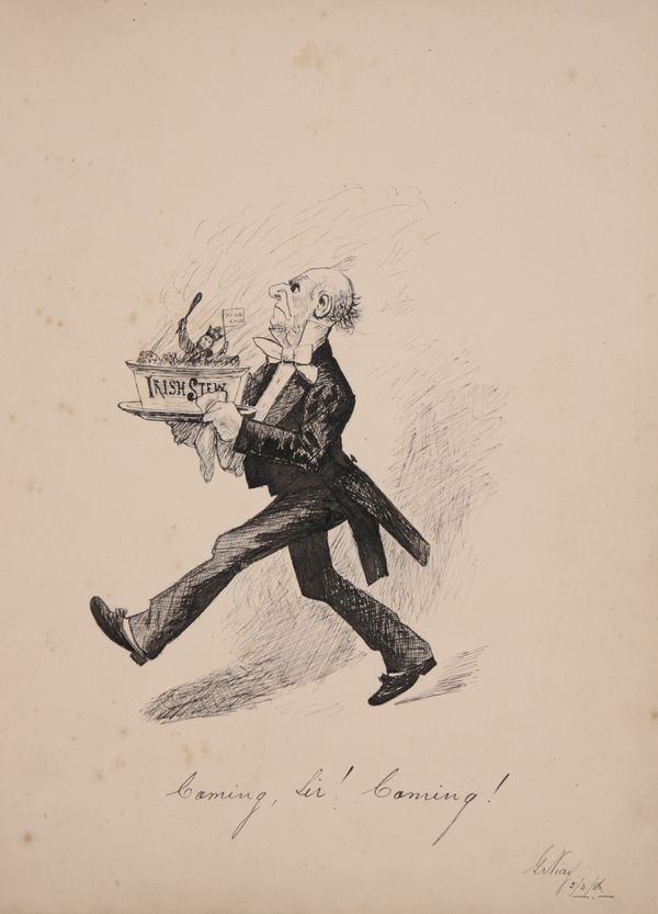 ENGLISH SCHOOL, LATE 19TH CENTURY 'Coming Sir! Coming!' 