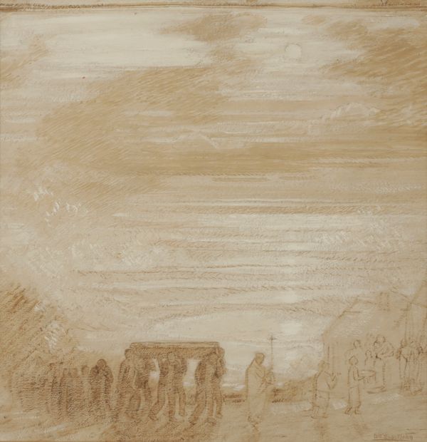 WILLIAM SHACKLETON (1872-1933) A funeral procession