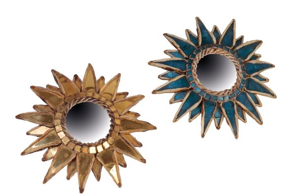 •LINE VAUTRIN: A PAIR OF "WITCH" MIRRORS