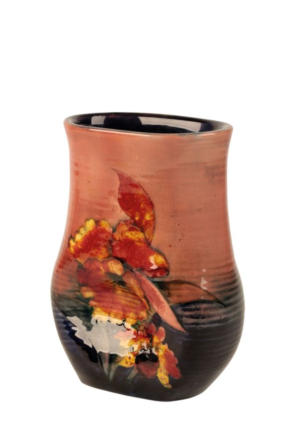 WILLIAM MOORCROFT: A "Orchid" flambe vase
