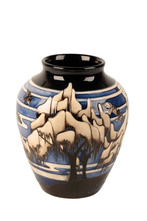 MOORCROFT: A "Weeping Willow" limited edition vase