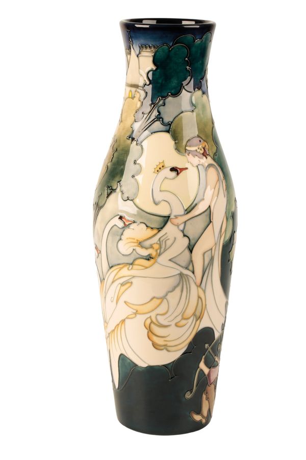 MOORCROFT: A "Swan Lake" Prestige limited edition vase