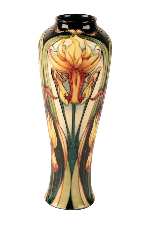 MOORCROFT: A "March Gold" limited edition vase