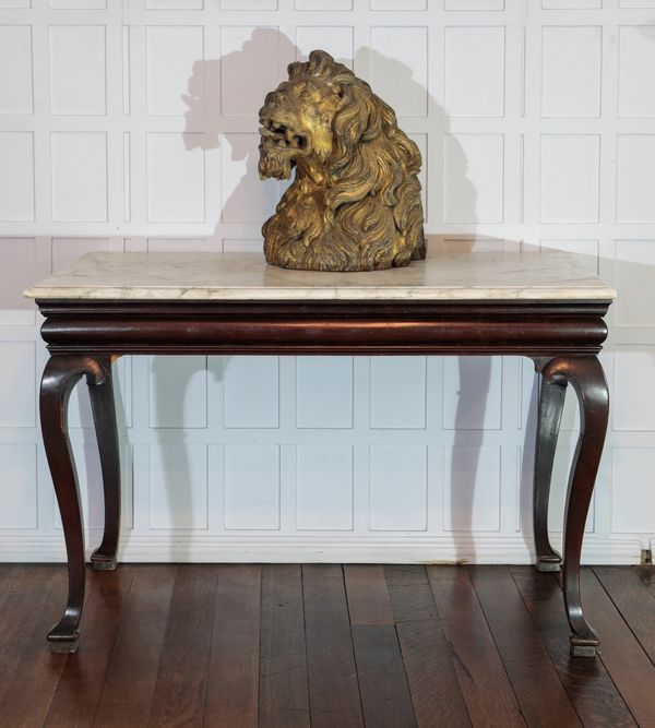 A GEORGE I WALNUT CONSOLE TABLE