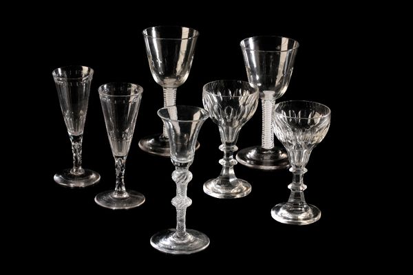 PAIR OF 18TH CENTURY STYLE ALE GLASSES