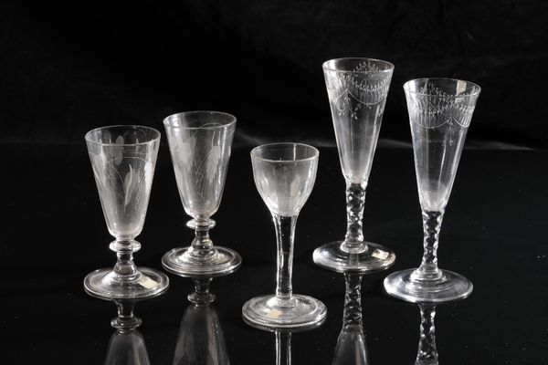 CORDIAL GLASS, 18th century