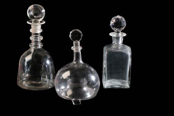 LATE GEORGE III BELL SHAPED DECANTER