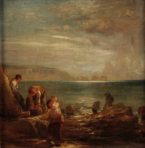 ATTRIBUTED TO WILLIAM COLLINS (1788-1847) 'Juvenile Shrimpers, Deal' 