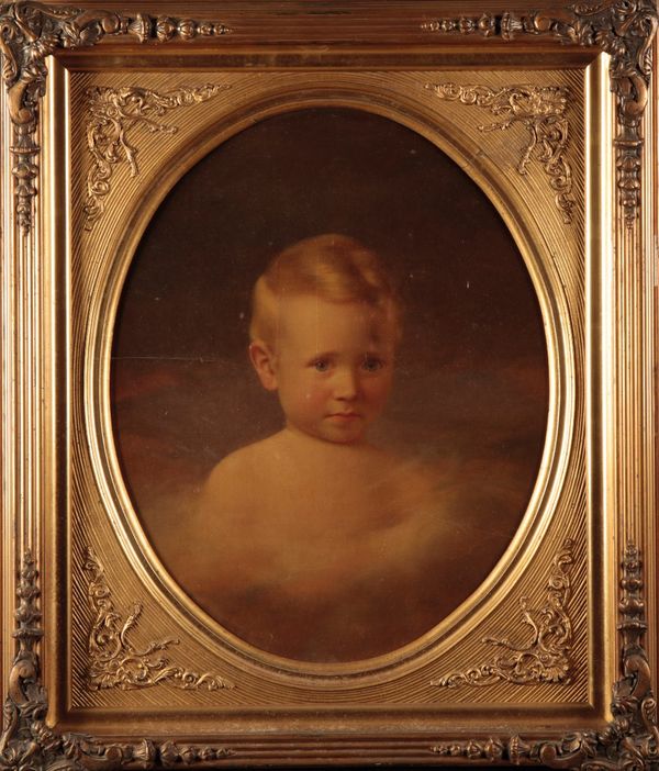 CHARLES CROMWELL INGHAM (1796-1863) Head and shoulders portrait of a young boy