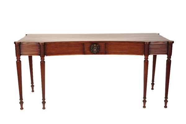 LATE GEORGE III MAHOGANY SERVING TABLE