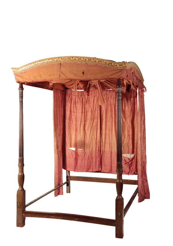 GEORGE III MAHOGANY FOUR POSTER BED