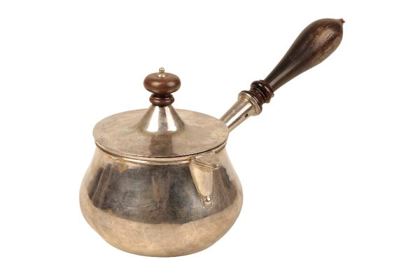 INDIAN COLONIAL SILVER BRANDY WARMER, 19TH CENTURY