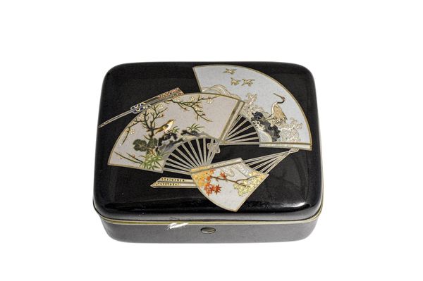 FINE JAPANESE CLOISONNE BOX AND COVER, MEIJI PERIOD