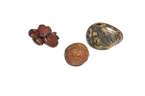 THREE JAPANESE NETSUKE