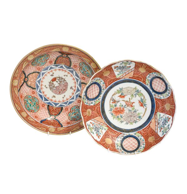 TWO JAPANESE IMARI DISHES