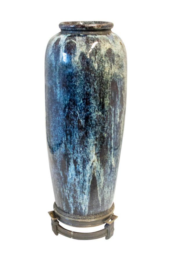 LARGE FLAMBE-GLAZE SLEEVE VASE, QING DYNASTY, 19TH CENTURY