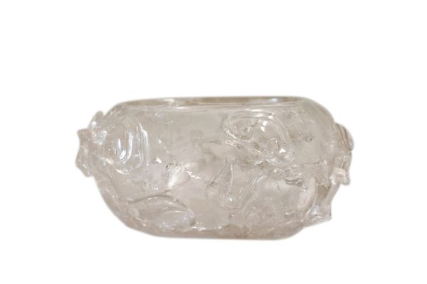 CARVED ROCK CRYSTAL BRUSH WASHER