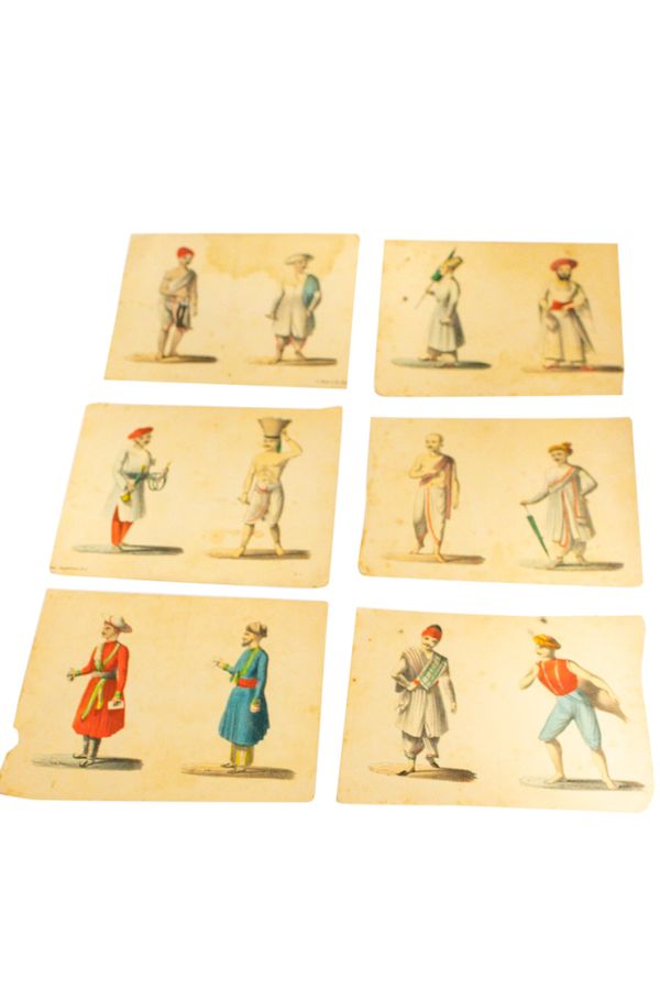 TWENTY-NINE MICA PAINTINGS OF CASTES AND PEOPLE OF INDIA, INDIA 19TH CENTURY