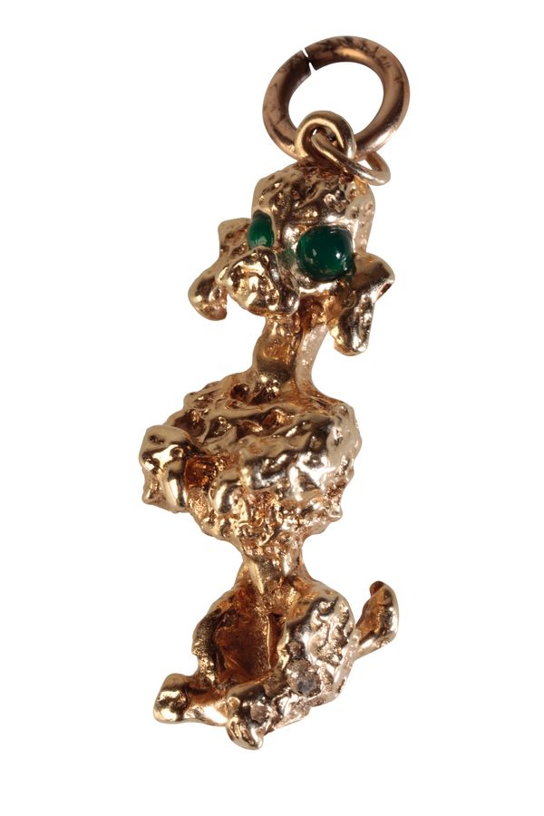 GOLD POODLE PENDANT