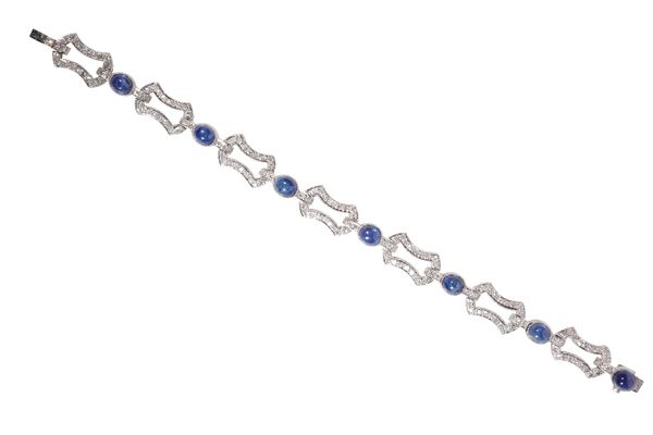 SAPPHIRE AND DIAMOND BRACELET